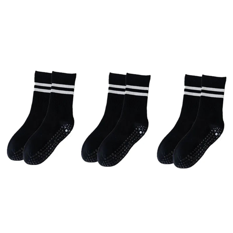 3-Pair Pilates Anti Slip Silicone Floor Socks